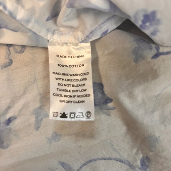 Hill House Ellie Nap Dress Blue Floral Ruffle Smocked Dress Sz XXL - Picture 10 of 12